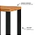 Mesa de Canto Estilo Industrial 44cm em MDF Freijó e Preto Fosco - Imagem 3