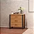 Cômoda Estilo Industrial 90cm 3 Gavetas Freijó e Preto Fosco em MDF - Imagem 1
