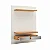 Painel para TV até 60" Polegadas 140cm com Led MDF Off White e Freijó - Imagem 3