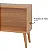 Rack para TV até 55" Polegadas 135cm MDF Porta Palha Natural Freijó - Imagem 5