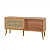 Rack para TV até 55" Polegadas 135cm MDF Porta Palha Natural Freijó - Imagem 2