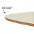 Mesa de Centro Minimalista 65cm em MDF Off White e Freijó - Imagem 3