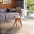 Mesa de Centro Estilo Minimalista 65cm em MDF Off White e Freijó - Imagem 1