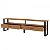 Rack para TV Industrial 140cm até 220cm em MDF Freijó e Preto Fosco - Imagem 13