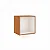 Nicho Retangular de Parede Moderno 33cm em MDF Freijó e Off White - Imagem 2