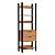 Guarda-Roupa Closet Industrial Modulado em MDF Freijó e Preto Fosco - Imagem 11