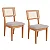 Conjunto 2 Cadeiras Sala de Jantar 100% MDF com Tela Freijó - Imagem 1