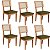 Conjunto 6 Cadeiras Sala de Jantar 100% MDF com Tela Freijó - Imagem 13