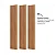 Painel Decorativo Ripado em MDF 134cm x 183cm Freijó ou Fendi - Imagem 3