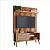 Rack com Painel para TV até 55" Polegadas Porta em Palha Natural com Led - Imagem 2