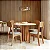Mesa de Jantar Redonda Moderna 4 Lugares 105cm em 100% MDF - Imagem 1