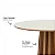Mesa de Jantar Redonda Moderna 4 Lugares 105cm em 100% MDF - Imagem 3