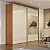 Guarda-Roupa com Espelho 223cm 2 Portas de Correr 2 Gavetas e Cabideiro MDF - Imagem 7