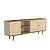 Rack com Palha Natural Trama L180 X A67cm MDF Louro/Luna - Imagem 2