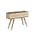 Aparador Buffet Retrô 119cm em MDF com Palha Natural Louro e Luna - Imagem 2