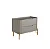 Mesa de Cabeceira 2 Gavetas 68cm em MDF e Pés de Metal - Imagem 11