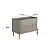 Mesa de Cabeceira 2 Gavetas 68cm em MDF e Pés de Metal - Imagem 12