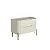 Mesa de Cabeceira 2 Gavetas 68cm em MDF e Pés de Metal - Imagem 7