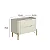 Mesa de Cabeceira 2 Gavetas 68cm em MDF e Pés de Metal - Imagem 8