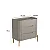 Mesa de Cabeceira 3 Gavetas 68cm em MDF e Pés de Metal - Imagem 12