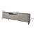 Rack para Sala 220cm 4 Portas Brise em MDF e Pés em Metal - Imagem 6