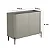 Aparador Buffet para Sala 99cm em MDF e Pés Metal com Porta Brise - Imagem 16