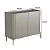 Aparador Buffet para Sala 99cm em MDF e Pés em Metal com Porta Lisa - Imagem 17