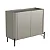 Aparador Buffet para Sala 99cm em MDF e Pés em Metal com Porta Lisa - Imagem 14