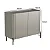 Aparador Buffet para Sala 99cm em MDF e Pés em Metal com Porta Lisa - Imagem 15