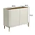 Aparador Buffet para Sala 99cm em MDF e Pés em Metal com Porta Lisa - Imagem 2