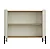 Aparador Buffet para Sala 99cm em MDF e Pés em Metal com Porta Lisa - Imagem 4