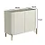 Aparador Buffet para Sala 99cm em MDF e Pés em Metal com Porta Lisa - Imagem 13