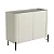Aparador Buffet para Sala 99cm em MDF e Pés em Metal com Porta Lisa - Imagem 10
