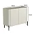 Aparador Buffet para Sala 99cm em MDF e Pés em Metal com Porta Lisa - Imagem 11