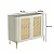 Aparador Buffet para Sala 99cm em MDF e Pés Metal com Palha Natural - Imagem 11