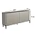 Aparador Buffet para Sala 180cm em MDF e Pés Metal com Porta Lisa - Imagem 18