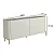 Aparador Buffet para Sala 180cm em MDF e Pés Metal com Porta Lisa - Imagem 15