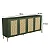 Aparador Buffet para Sala 180cm MDF e Pés em Metal com Palha Natural - Imagem 11