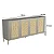Aparador Buffet para Sala 180cm MDF e Pés em Metal com Palha Natural - Imagem 19