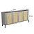 Aparador Buffet para Sala 180cm MDF e Pés em Metal com Palha Natural - Imagem 17