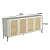 Aparador Buffet para Sala 180cm MDF e Pés em Metal com Palha Natural - Imagem 15
