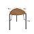 Mesa Lateral Baixa 54cm em MDF e Pés de Metal - Imagem 12