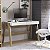Mesa Escrivaninha Retrô 125cm 2 Gavetas Hanover e Off White - Imagem 1