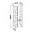 Estante Estilo Retrô 65cm com 5 Prateleiras Hanover e Off White - Imagem 5