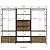 Conjunto 3 Estantes Closet 270cm e Mesa Lateral Vermont e Preto - Imagem 5