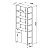Estante Grande Industrial 90cm 3 Prateleiras 2 Portas Vermont e Preto - Imagem 5