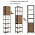 Estante Simples Industrial 45cm 3 Prateleiras com Porta Vermont/Preto - Imagem 4