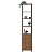 Estante Simples Industrial 45cm 3 Prateleiras com Porta Vermont/Preto - Imagem 2