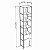 Estante Simples Industrial 45cm 3 Prateleiras com Porta Vermont/Preto - Imagem 5