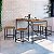 Conjunto 2 Banquetas Baixas Estilo Industrial 35cm Vermont e Preto - Imagem 3